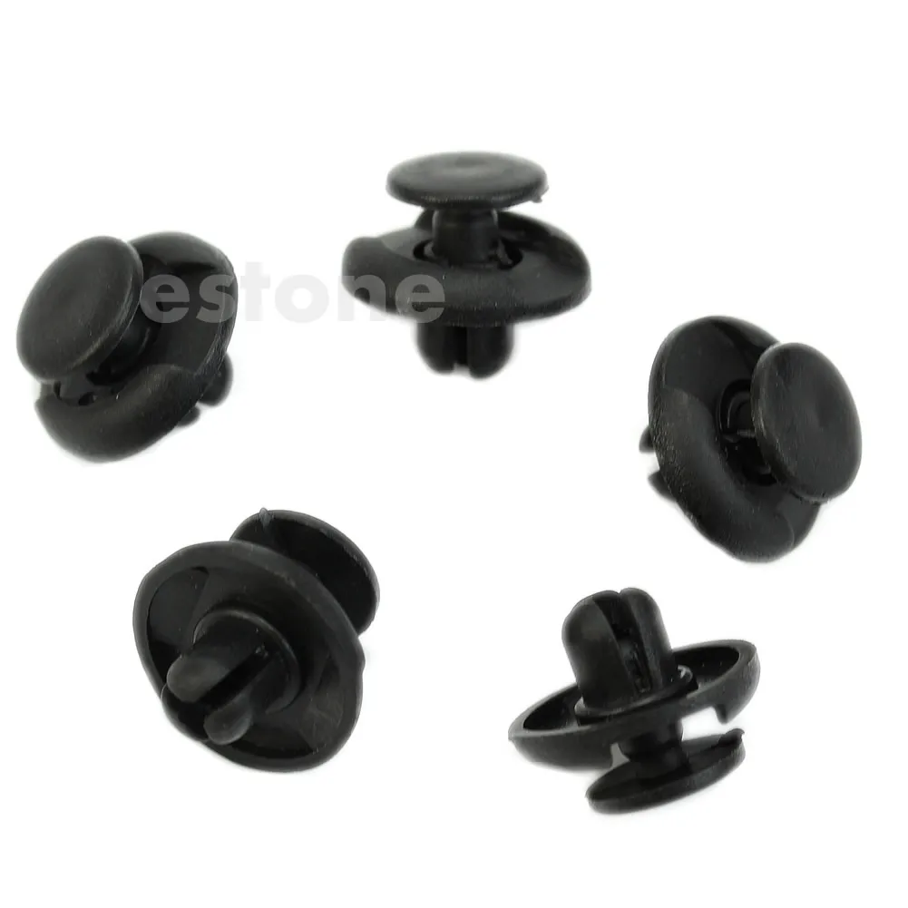 

10pcs Nylon Trim Board Panel Retainer Clips Fasteners Black for toyota Dropshipping