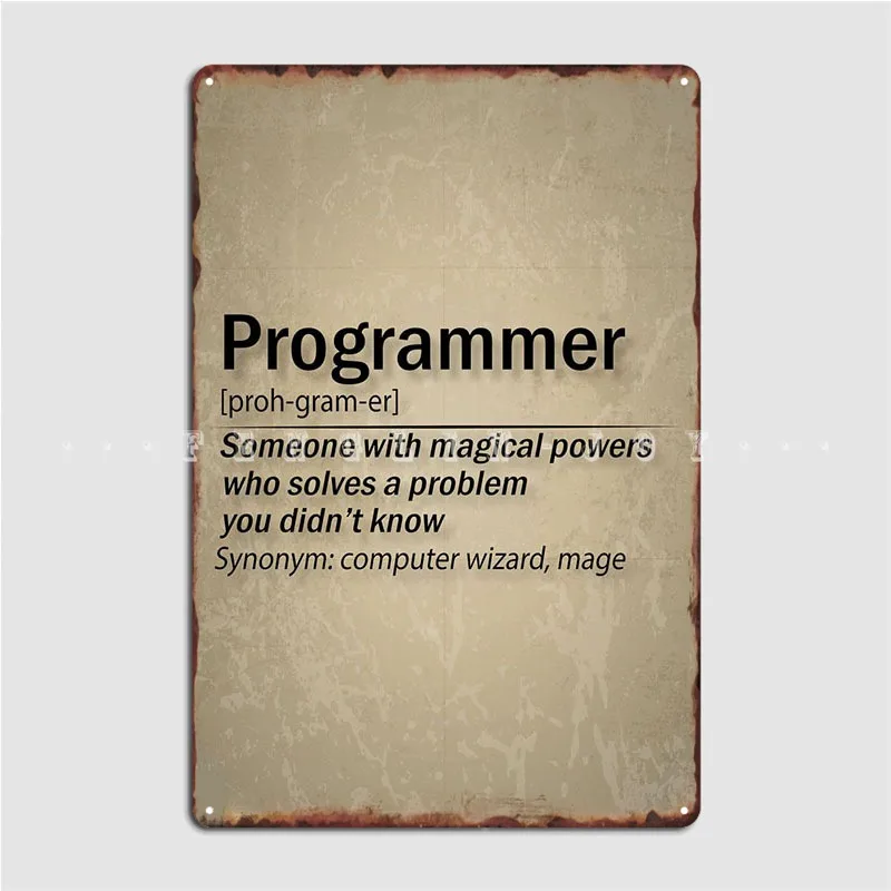 

Программирующее определение, металлический плакат, плакаты, декор для кинотеатра, гаража, кухонный жестяной плакат