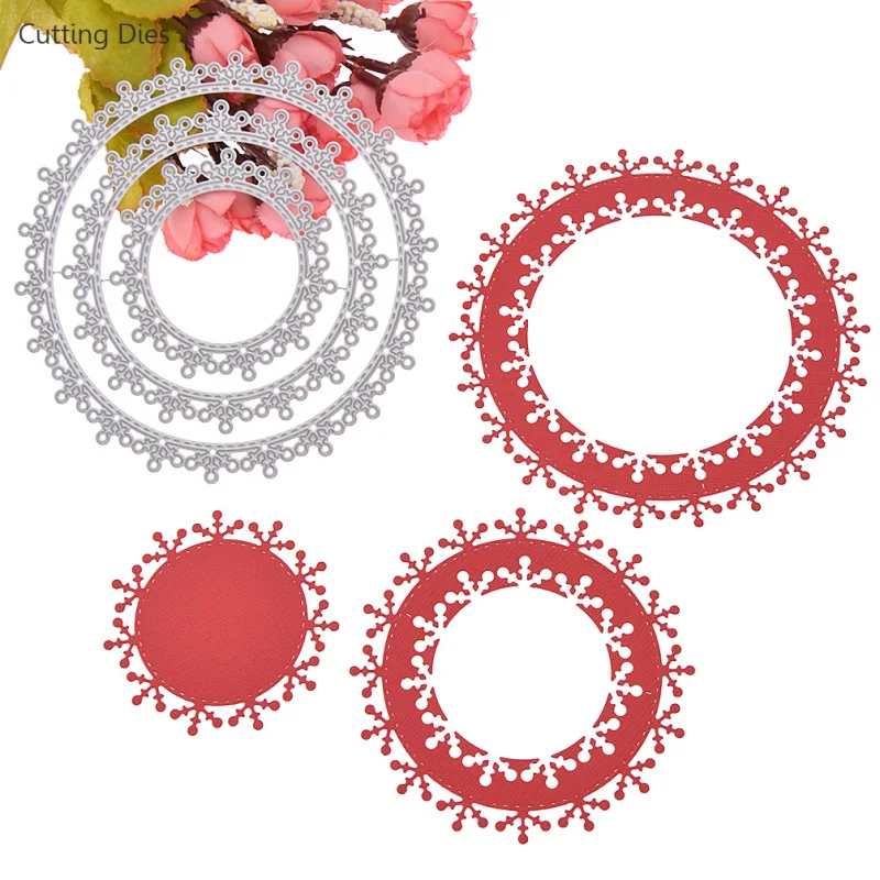 2019 большой круглый металлический круг трафареты для пресс формы изготовления