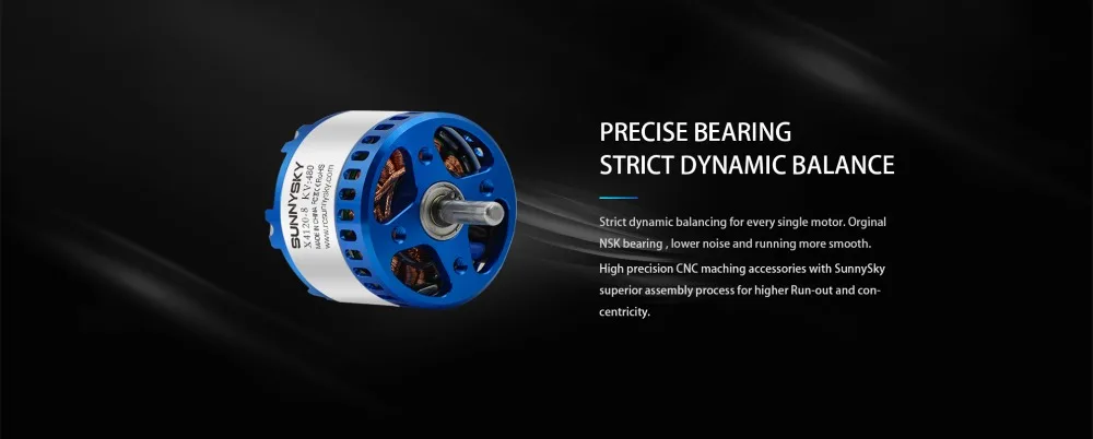 1 шт. SunnySky X4120III 485KV/550KV высокой эффективности безщеточный мотор для 3D трюковый Дрон