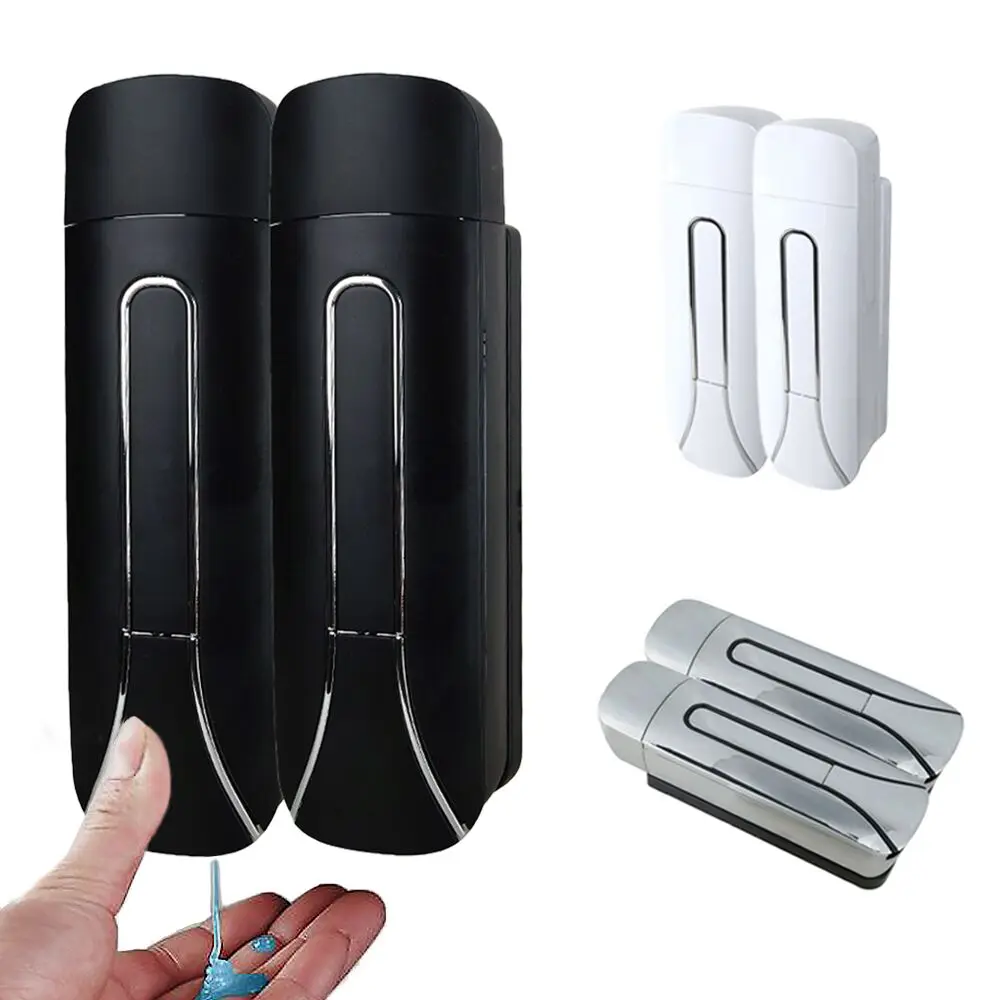 

Bathroom Liquid Soap Dispenser Wall Mounted For Kitchen Plastic 350ml Shower Gel Detergent Shampoo Bottle Hotel Home Accessories