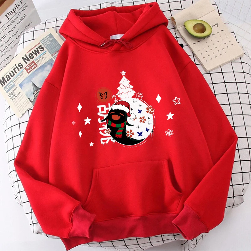 

Unisex Funny Genshin Impact Hu Tao Cute Hoodie Christmas Genshin Impact Keqing Graphic Graphic Hooded Sweatshirts Red Hoody Tops