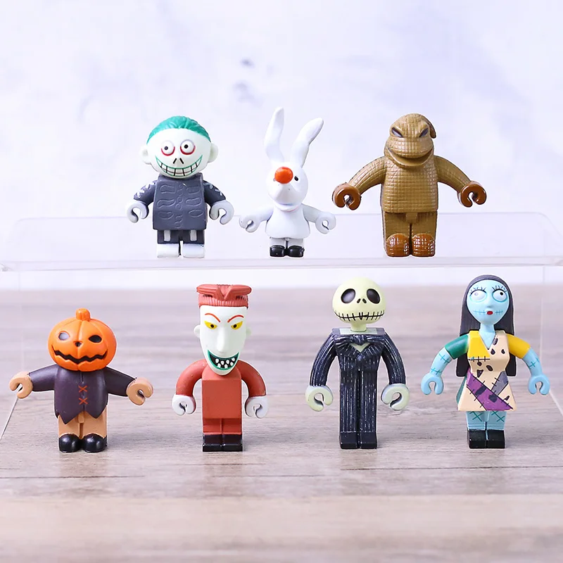 7 шт. Джек Скеллингтон нулевой шок Салли боги Тыква король Подвеска сумка Кошмар