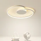 Современный светодиодный потолочный светильник, алюминиевое, черное, белое, PMMA покрытие для гостиной, спальни, кабинета, украшение для дома