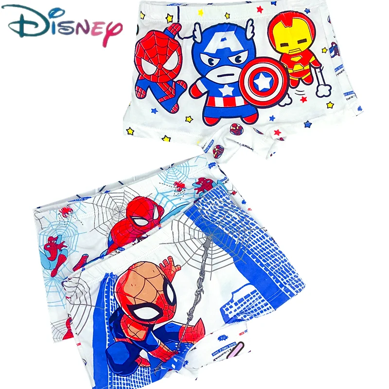 Детское нижнее белье Человек-паук брифы для маленьких мальчиков боксеры аниме