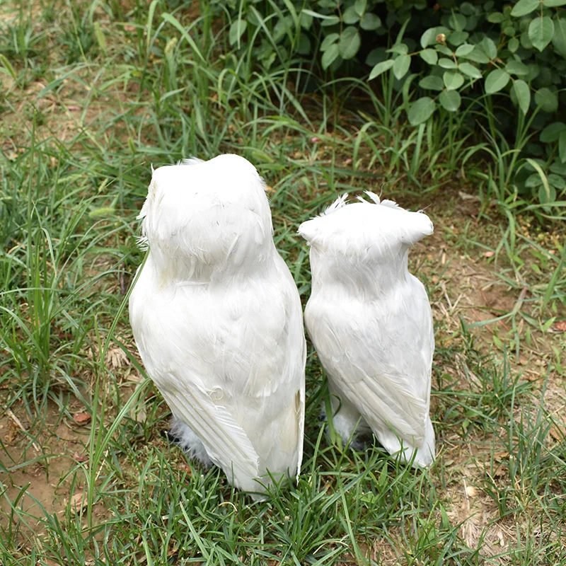 Имитация настоящего пера Сова статическая модель животного образец украшения