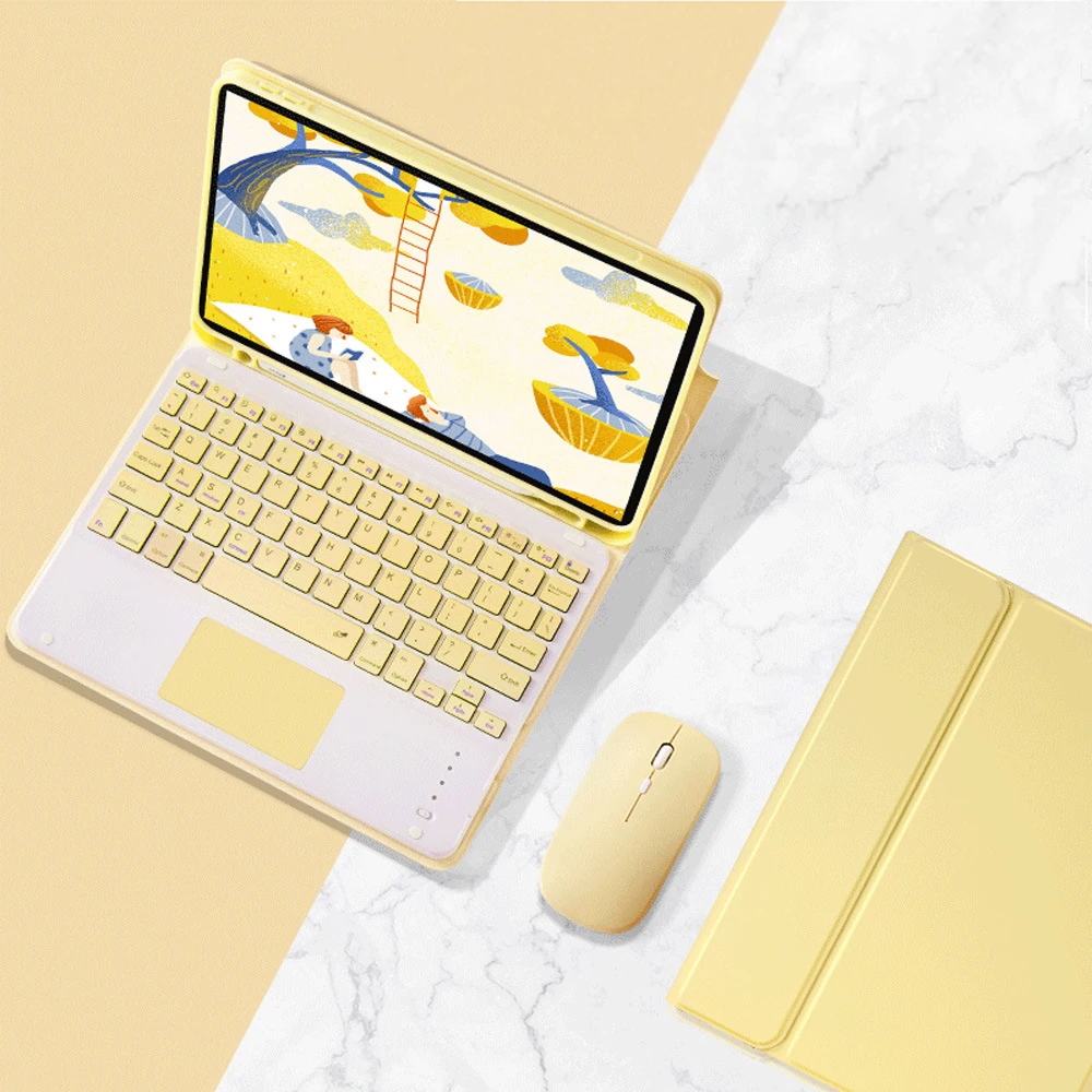 

Чехол для iPad 7-го 8-го поколения с сенсорной клавиатурой для Pro 11 Air 3 4 10,9 Pro 10,5 Air 2 9,7 10.2 чехол с держателем для карандаша