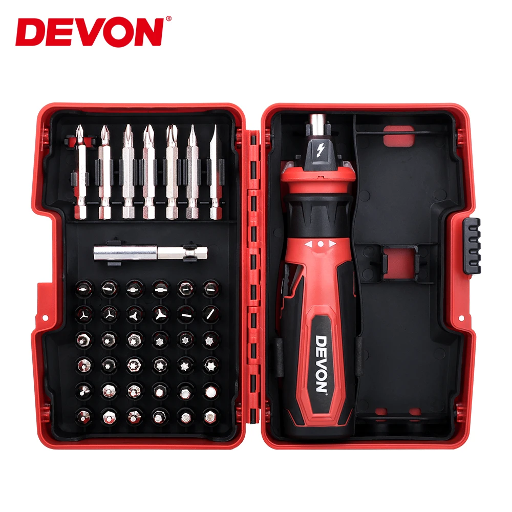 Многофункциональная аккумуляторная отвертка Devon 5612-li-4 зарядное устройство USB