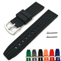 generic watchband 20mm 22mm 24mm quick release rubber watch strap bands waterproof watchband belt accessories