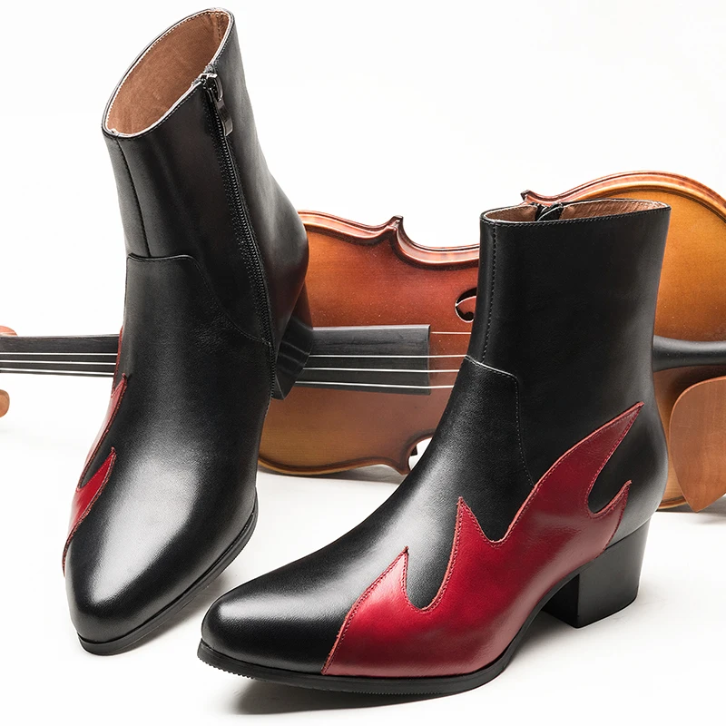 Мужские ботинки Челси из натуральной кожи роскошные мужские ботильоны на