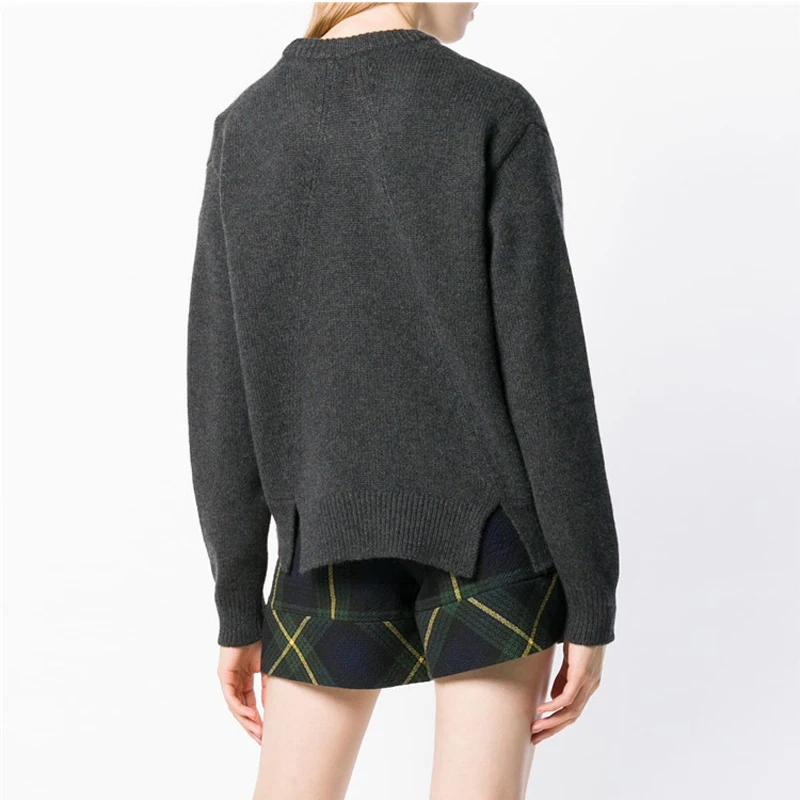 Женский свободный свитер с круглым вырезом Модный корейский shein B-069 весна-осень