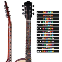 guitar sticker musical scale sticker fretboard coded note strips for training learning beginner guitar accessories