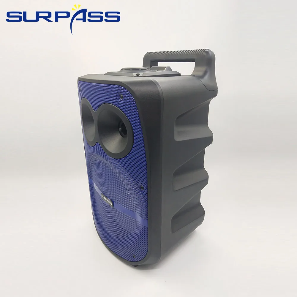 Портативный популярный караоке Bluetooth динамик на колесиках бас стерео сабвуфер