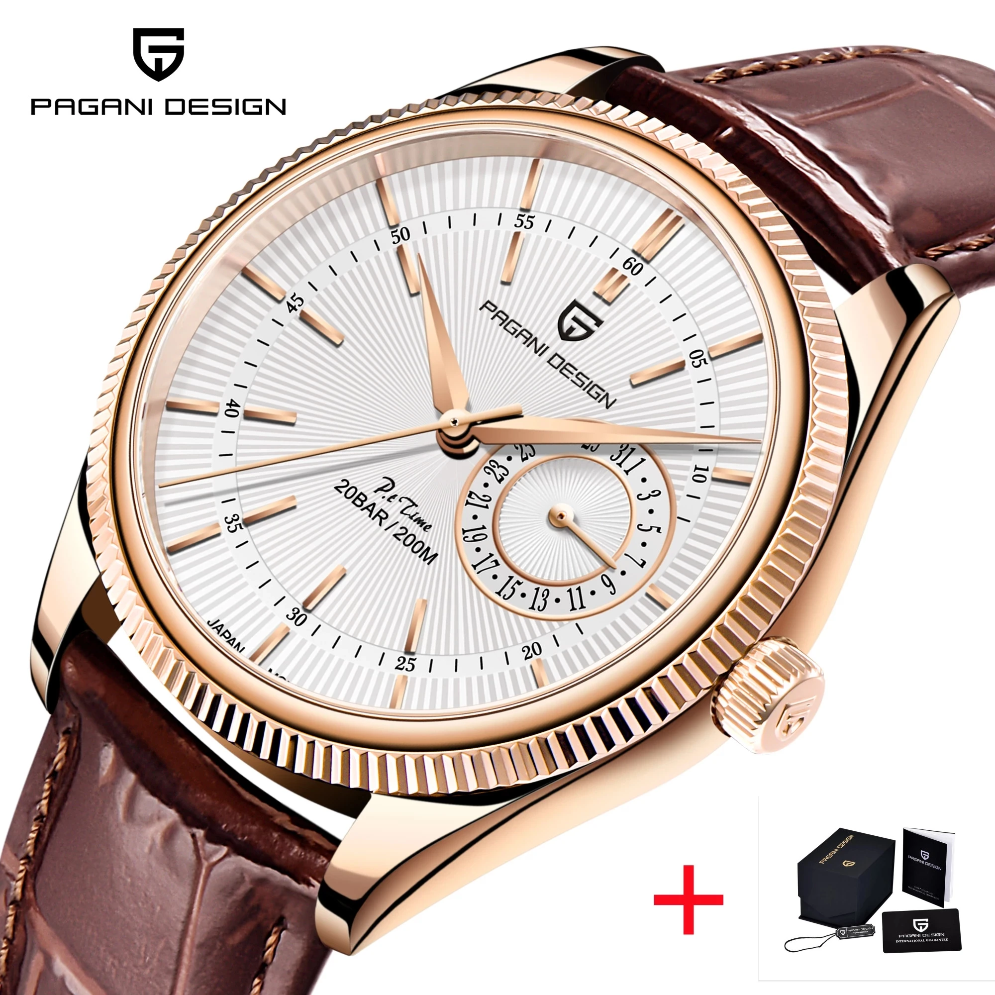 40mm PAGANI DESIGN Top Brand Men Quartz Wristwatch Sapphire Luxury Automatic Watch 200m Waterproof Men Diver Watch Reloj Hombre