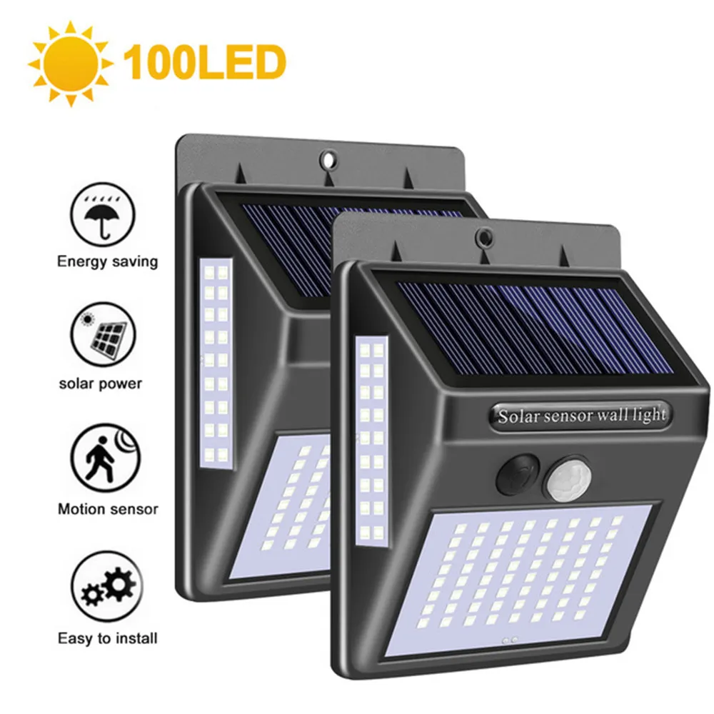 

1-4pcs luz Solar Light 3 side solar Wall Lamps 3 Modes 270 Degree Angle Motion Sensor Wall Lamp Outdoor Waterproof Yard Garden L