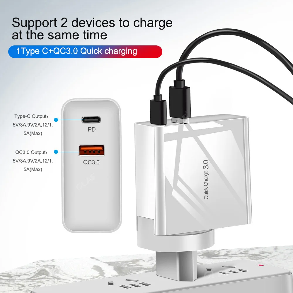 OLAF Быстрая зарядка 3 0 QC3.0 USB зарядное устройство для Redmi Note 7 Pro 36 Вт PD 3A телефона Huawei
