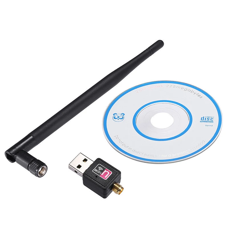 Беспроводной USB Wi Fi адаптер 900 Мбит/с 802.11b/G/N с антенной|Коннекторы и разъёмы| |