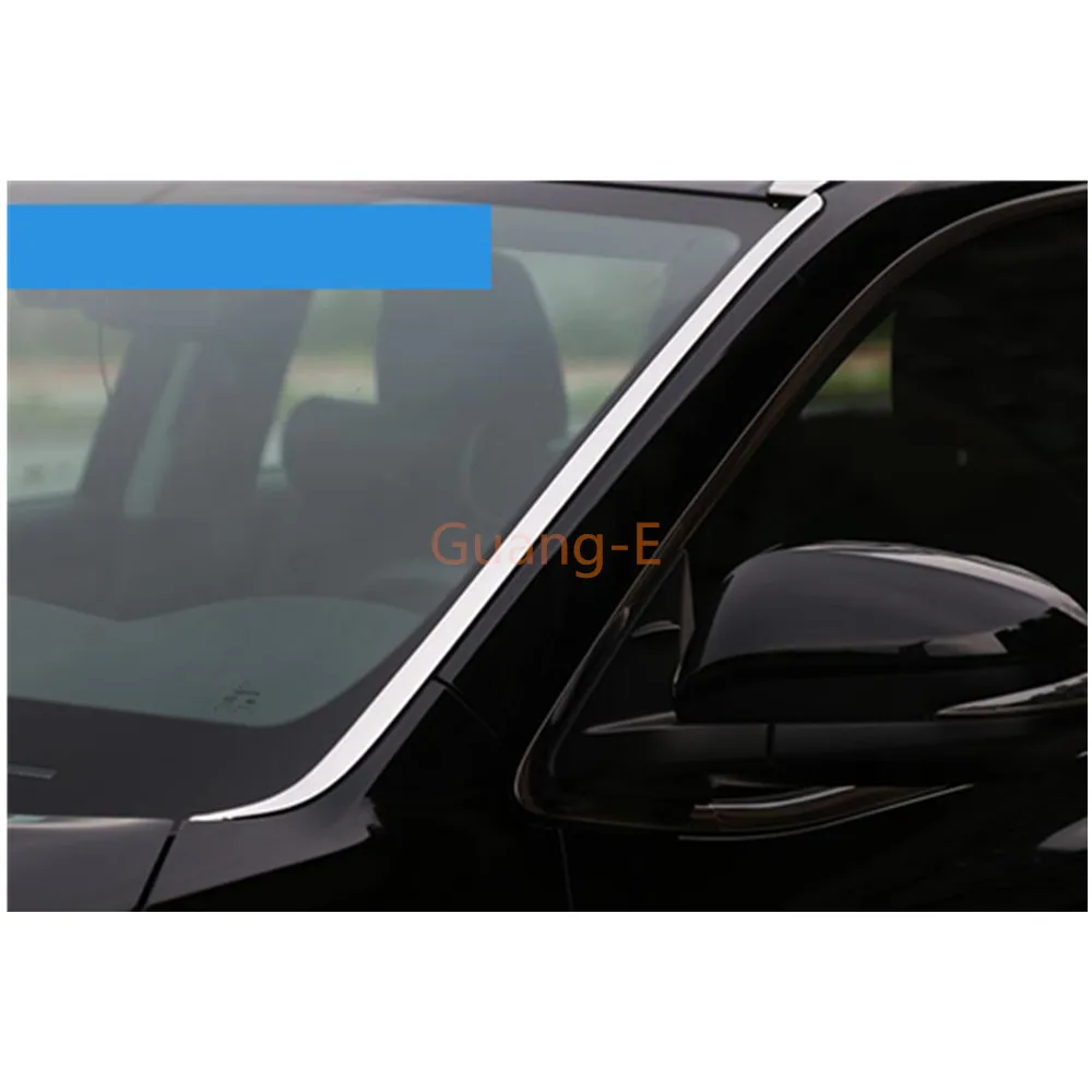 For Toyota Highlander 2015 2016 2017 Car Sticker Side Cover Front Head Glass Windshield A Column Lamp Frame Trim 2pcs | Автомобили и