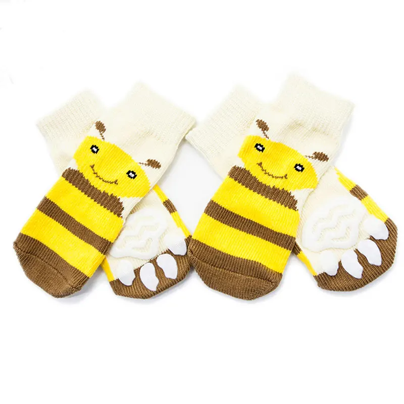Вязаные носки для щенков и собак хлопковые нескользящие маленьких домашних