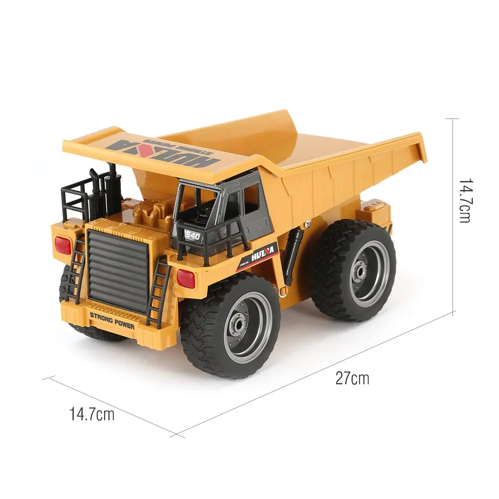 

HUINA 1540 1/18 2.4G 6CH Alloy Version 360 Degree Rotation RC Dump Truck Construction Engineering Vehicle Toy Gift