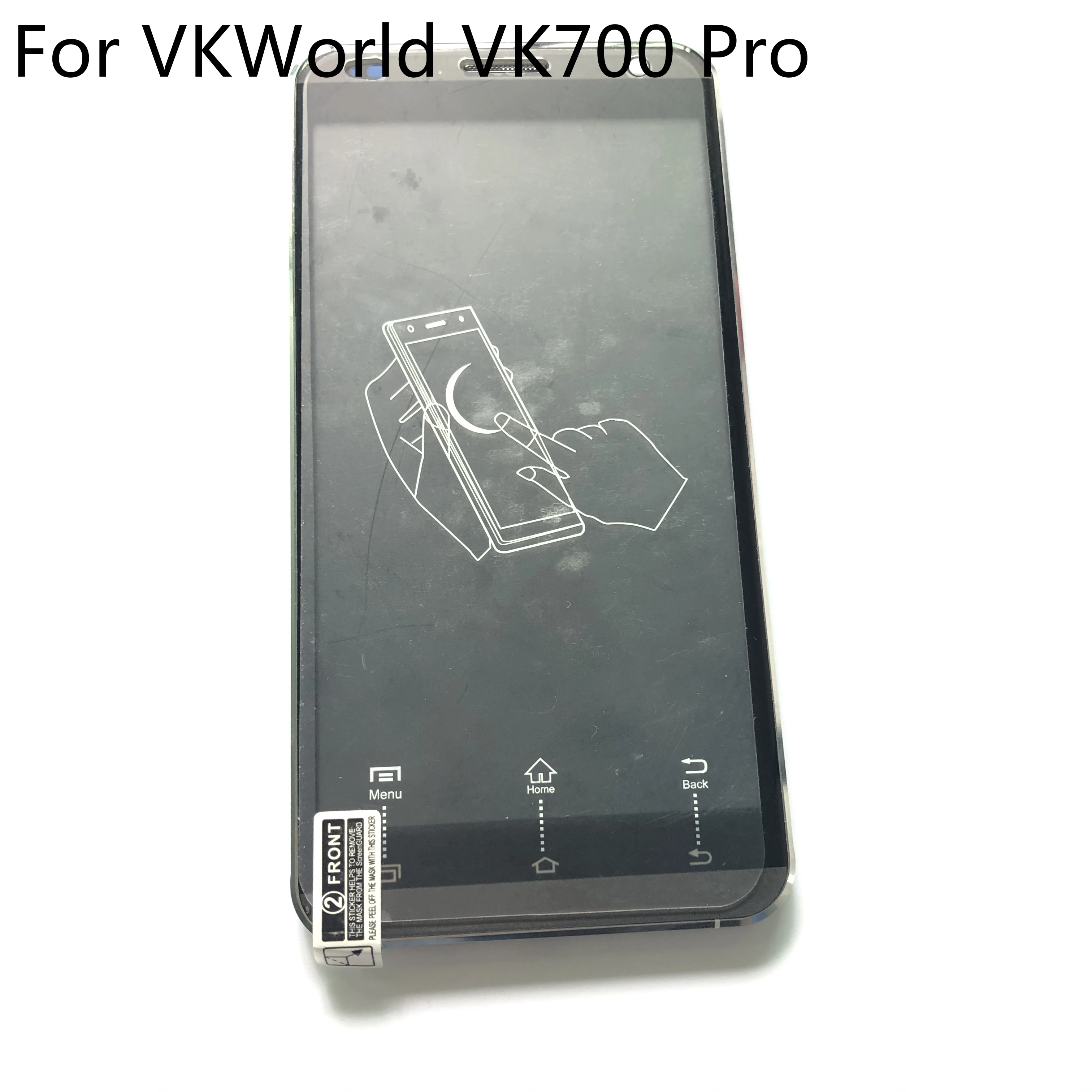 Оригинальный б/у ЖК дисплей + сенсорный экран рамка для VKWorld VK700 Pro MTK6582