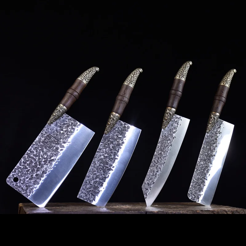 

Seiko Forged For Kitchen Knife Set Chinese Intangible Heritage Hand-Casting Skills Chef Knife Chopping Cleaver Slicing Tool