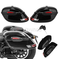 universal motorcycle side cases 2 pieces side box tail luggage pannier cargo for harley for suzuki for honda