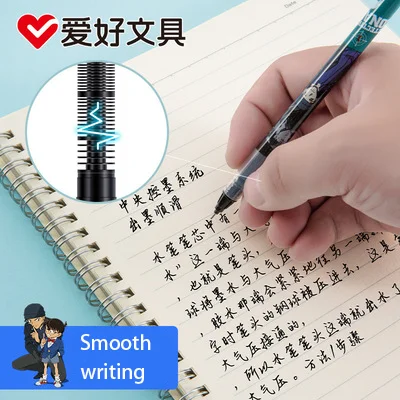 Ручка гелевая AIHAO RP3071 0 5 мм черная/красная 3 шт. | Канцтовары для офиса и дома