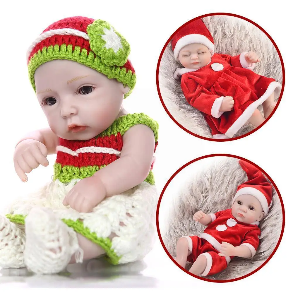

Hot Sale 11 Inch Reborn Dolls Full Body Silicone 27cm Playmates Girl Newborn Babies Baby Peanut Dolls For Kids Lifelike Lit F3f3