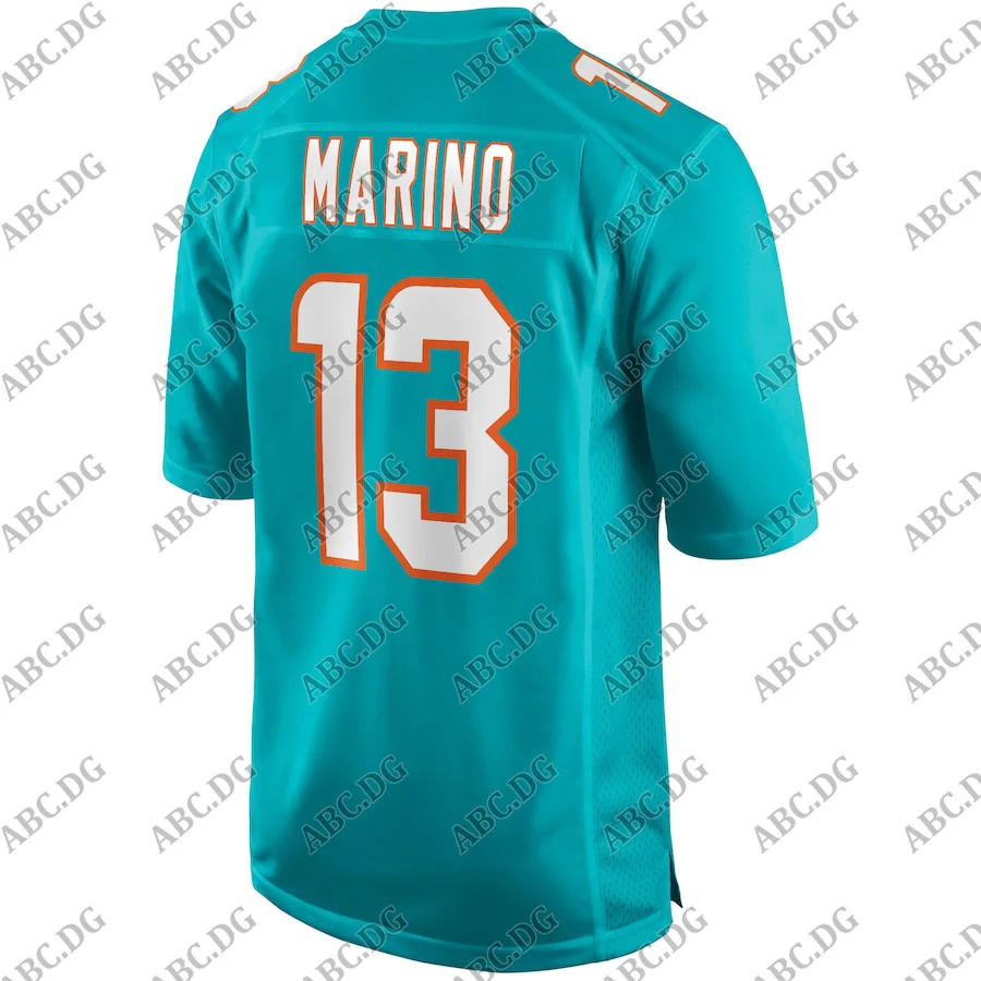 

Customized Stitch Men Women Kid Youth Miami Dan Marino Aqua Game Retired Player Jersey 4XL 5XL 6XL