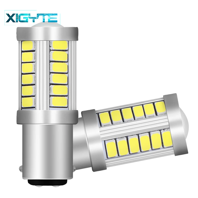 1157 P21/5 Вт BAY15D супер яркий 33 SMD 5630 5730 светодиодный Автомобильные стоп сигналы