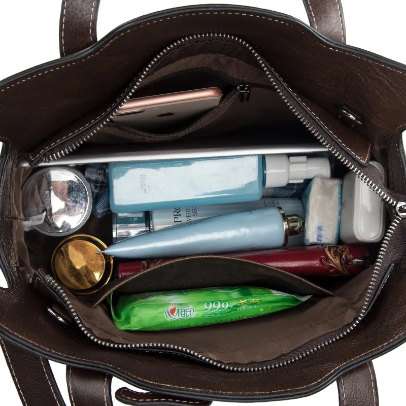 

Retro Luxury Women Handbags Genuine Cowhide Leather Bags 2020 New Handmade Embossing Shoulder & Crossbody Handbags For Famales