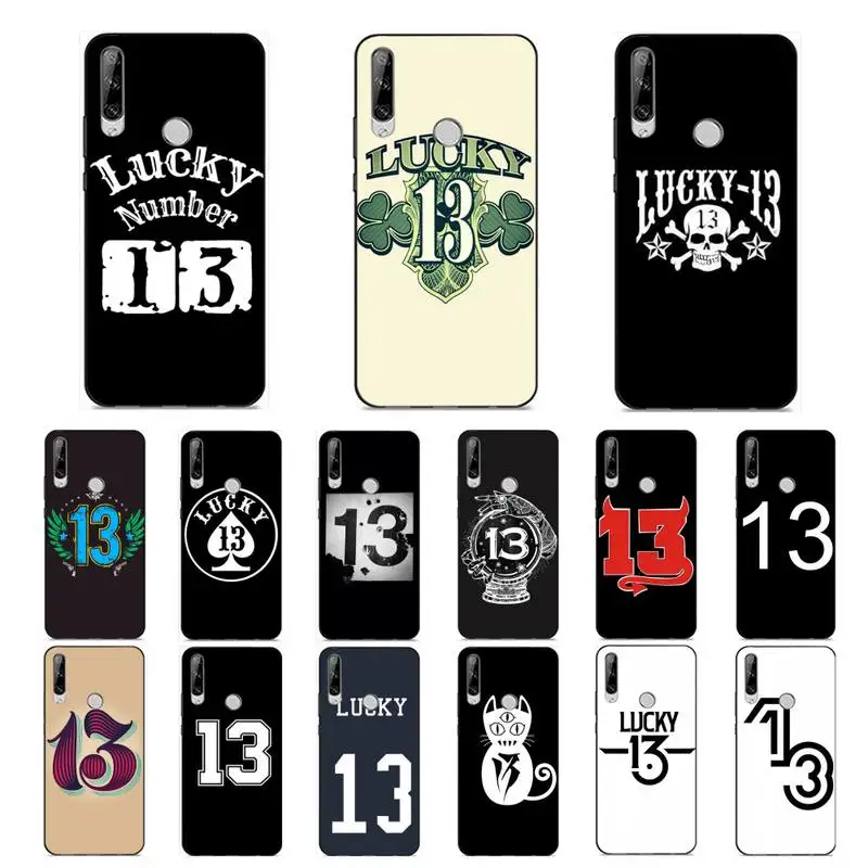 

MaiYaCa Lucky Number 13 Phone Case for Huawei Y 6 9 7 5 8s prime 2019 2018 enjoy 7 plus