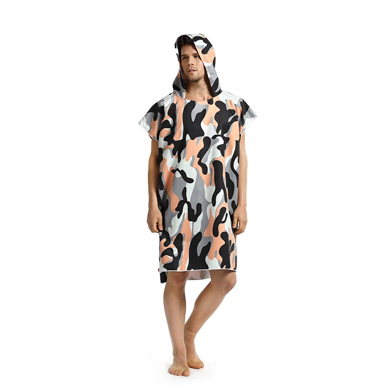Камуфляжная Толстовка для серфинга спортивное полотенце банное пляжное пончо с