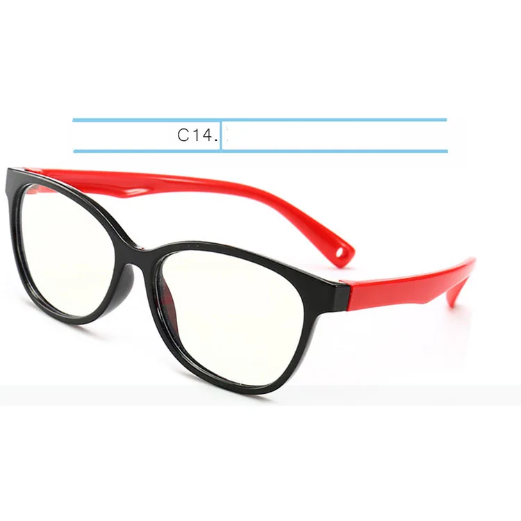 black red IVSTA детские очки компьютер анти синий светильник Блокировка игровые очки резиновая оптическая рамка по рецепту без винта Amblyopia TR90 - Цвет оправы: black red