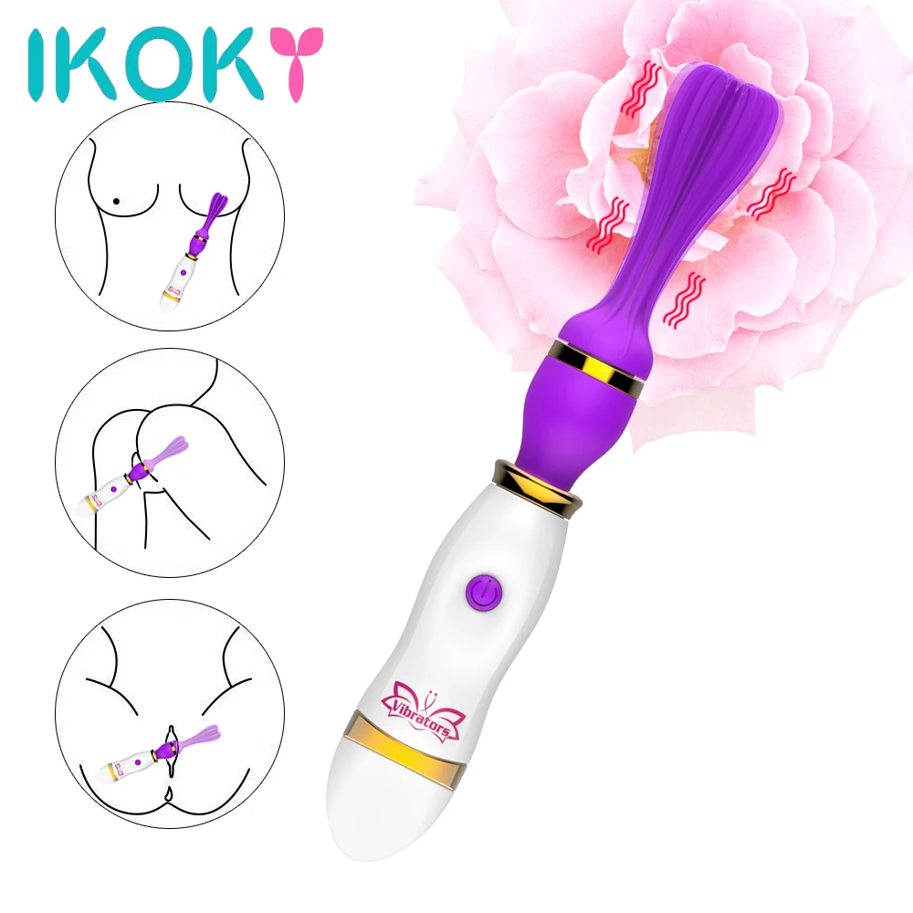 IKOKY вращающийся оральный вибратор язык лизание AV Стимуляция клитора массаж груди