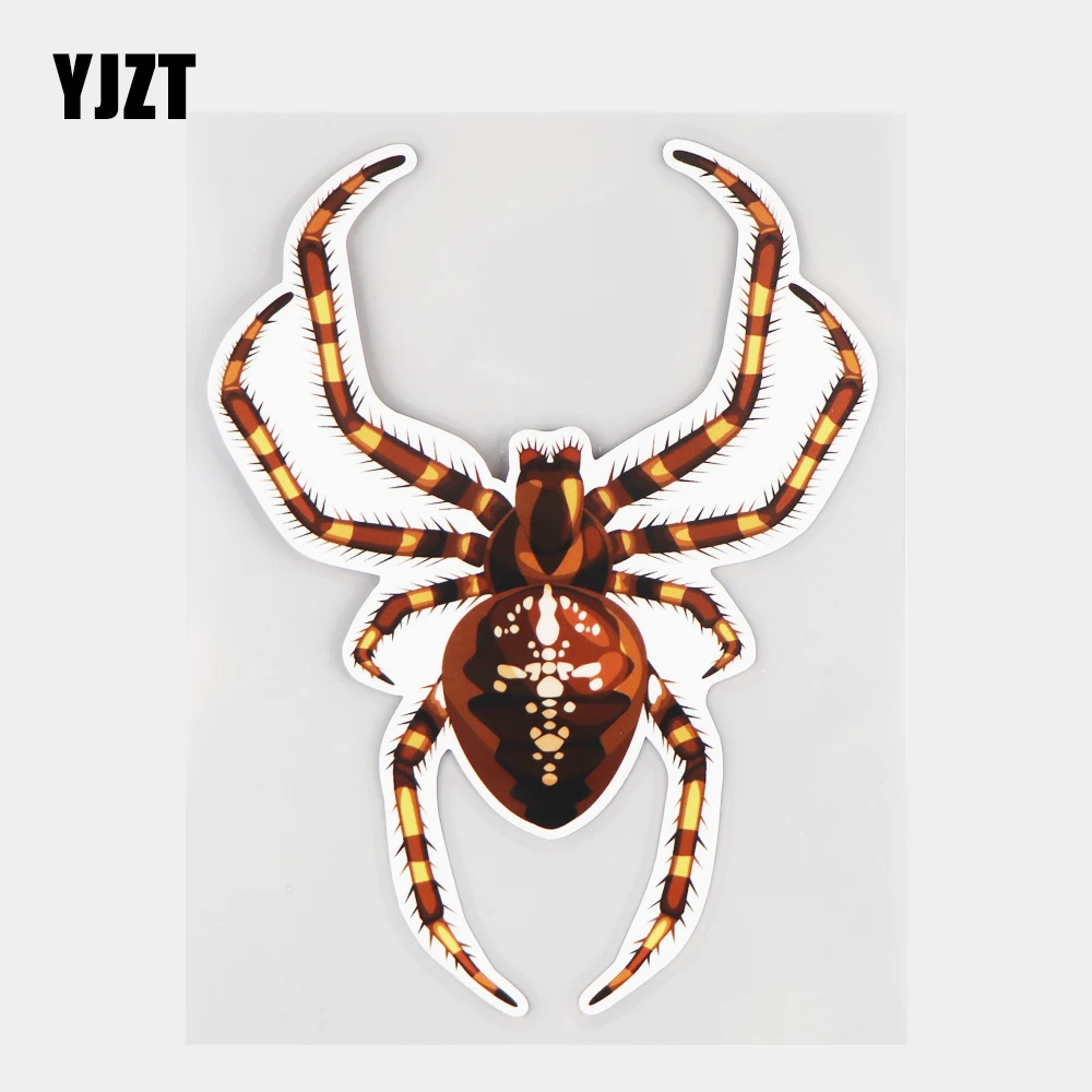 

YJZT 12.9×16.9CM Insect Spider Whole Body Decoration Stickers Funny Animal Car Accessories 21A-0866