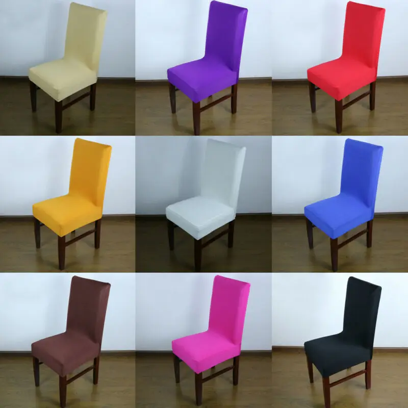 11 цветов Чехлы для обеденного стула спандекс скольжения чехол стрейч