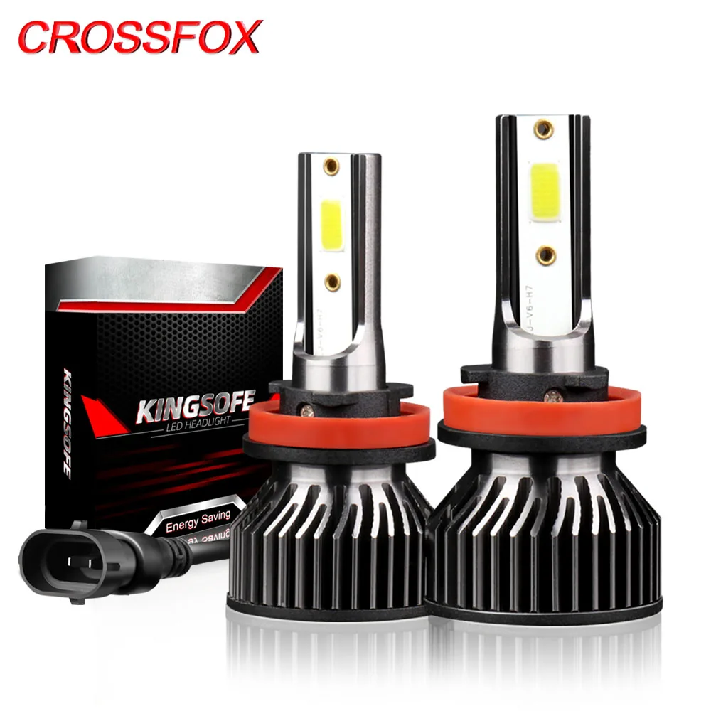 

CROSSFOX лампа H7 H4 светодиодный H11 H9 H8 H1 автомобильный светильник s светодиодный 9004 9005 HB3 9006 HB4 9007 9012 H13 Авто головной светильник противотуманный с...