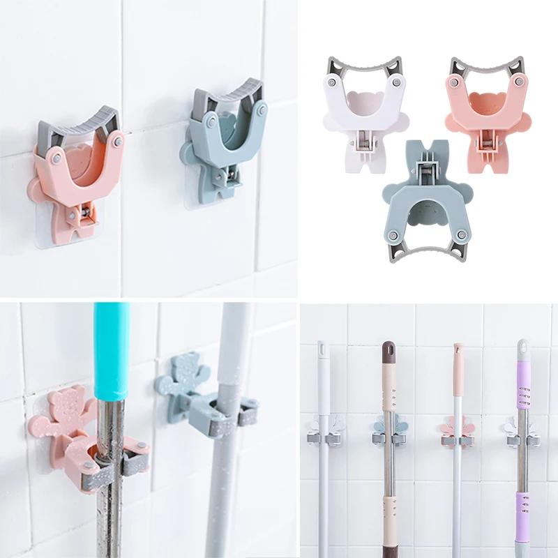 Складная подставка для швабры держатель швабра с настенным креплением метла