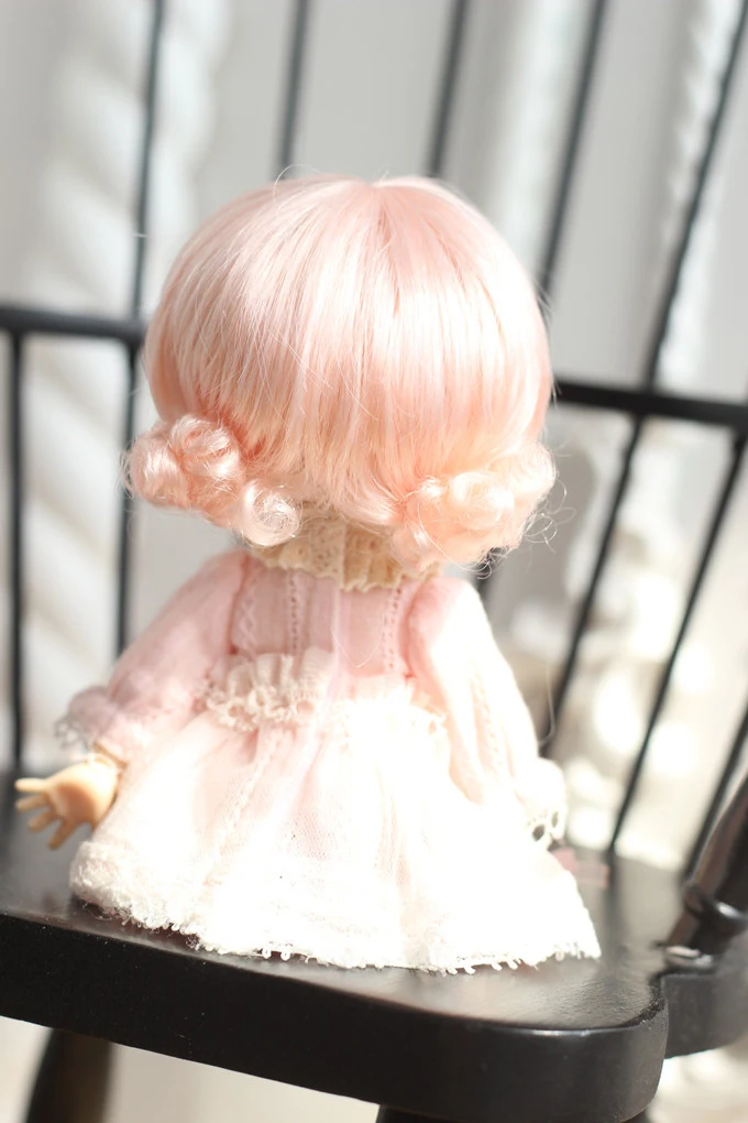 Bybrana 1 шт. bjd парик 1/3 1/4 1/6 1/8 имитация мохера цветок плетение