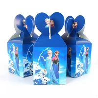 30pcslot frozen anna elsa theme party paper candy box kids birthday baby shower supply girls birthday decor party candy favors
