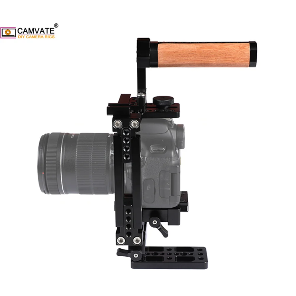 Камера CAMVATE Rig для Canon 60D 70D 80D 90D 5DSR 5DS Nikon D3200 D3300 D5200 DF D610 Sony a58 A99 a7 a7II GH5/GH4/GH3/GH2 |