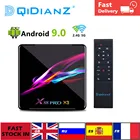 Умная ТВ-приставка X88PROX3, Android 9,0, 4 Гб 128 ГБ, S905X3 четыре ядра, 4K 1080P, 2,4 ГГц и 5G, Wi-Fi, голосовой помощник Google, ТВ-приставка