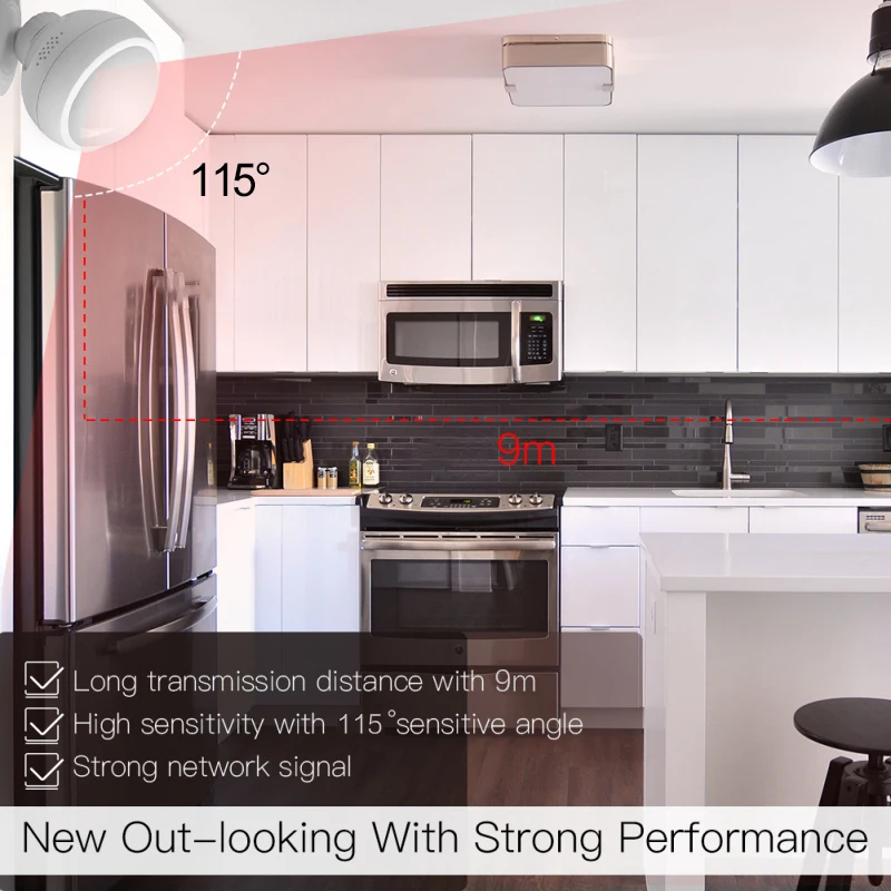 

WiFi Smart Motion Sensor PIR Motion Sensor Tuya Smart Life APP Work With Alexa Google Home Smart Human Body Sensors