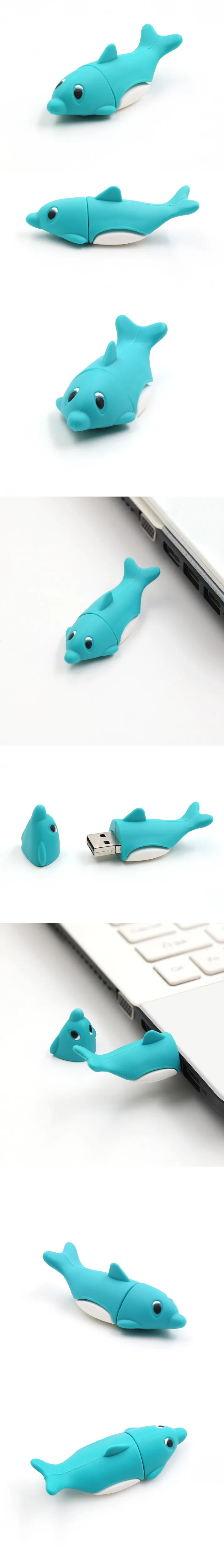 32 Гб usb флеш-накопитель Animal-dolphin 16 Гб usb флешка 4 ГБ 8 ГБ флеш-диск флешка специальные подарки мультфильм флешка