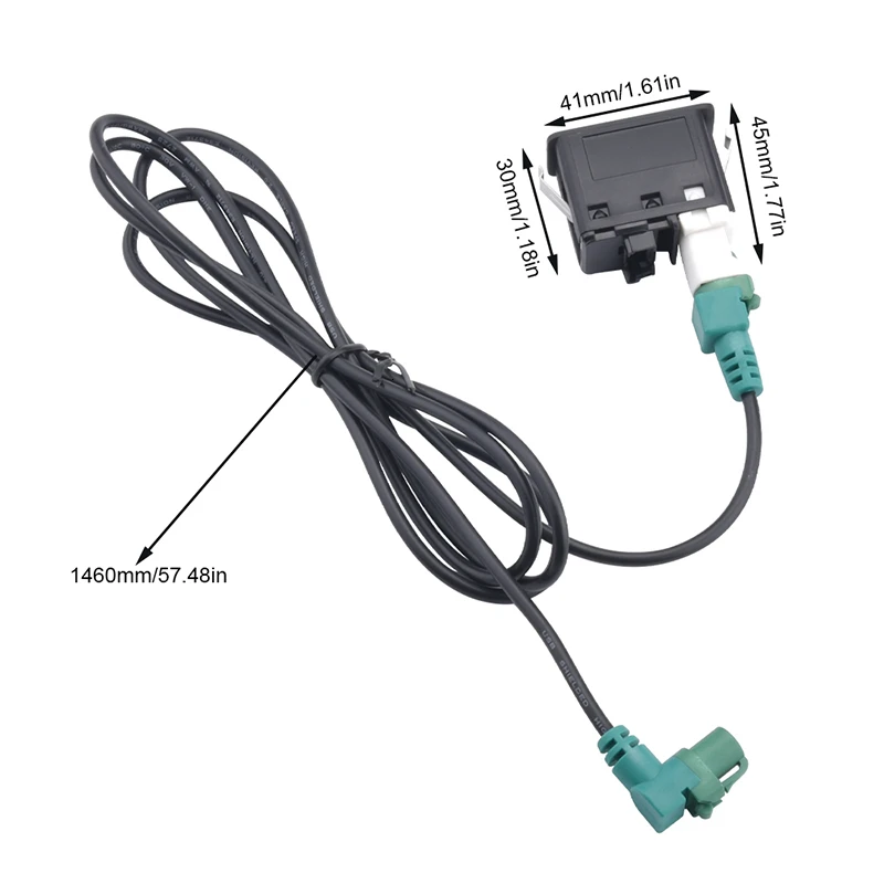 SPEEDWOW 1 комплект Автомобильный AUX USB разъем переключатель + аудио кабель жгут