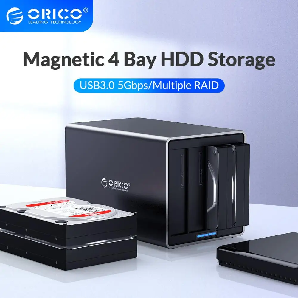 ORICO серии NS 3 5 дюйма 4 отсека USB3.0 с RAID HDD док станцией поддержка 64 ТБ Гбит/с UASP чехол
