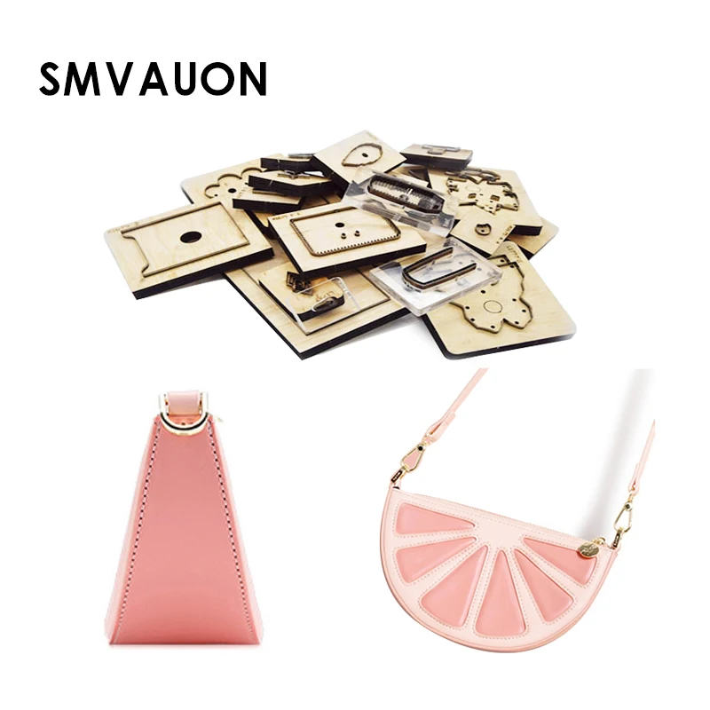 

SMVAUON Wood Dies Cutting Diy Leather Oranges Semicircle Bag Shoulder Messenger Bag Handmade Suitable For Die Cutting Machine