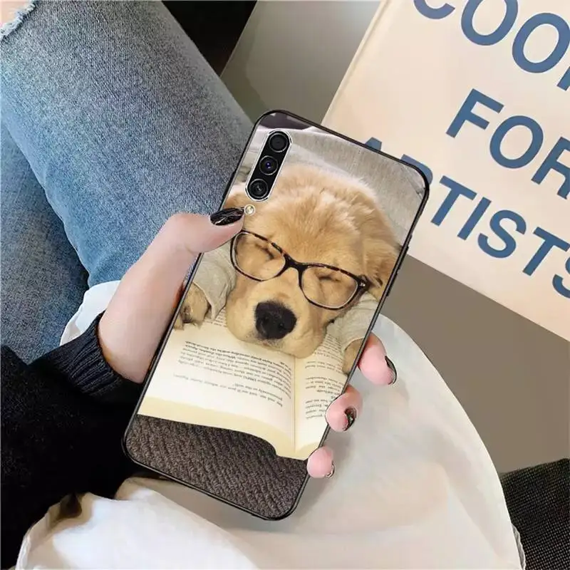 

cute dog Golden retriever Phone Case For Samsung galaxy S 9 10 20 A 10 21 30 31 40 50 51 71 s note 20 j 4 2018 plus